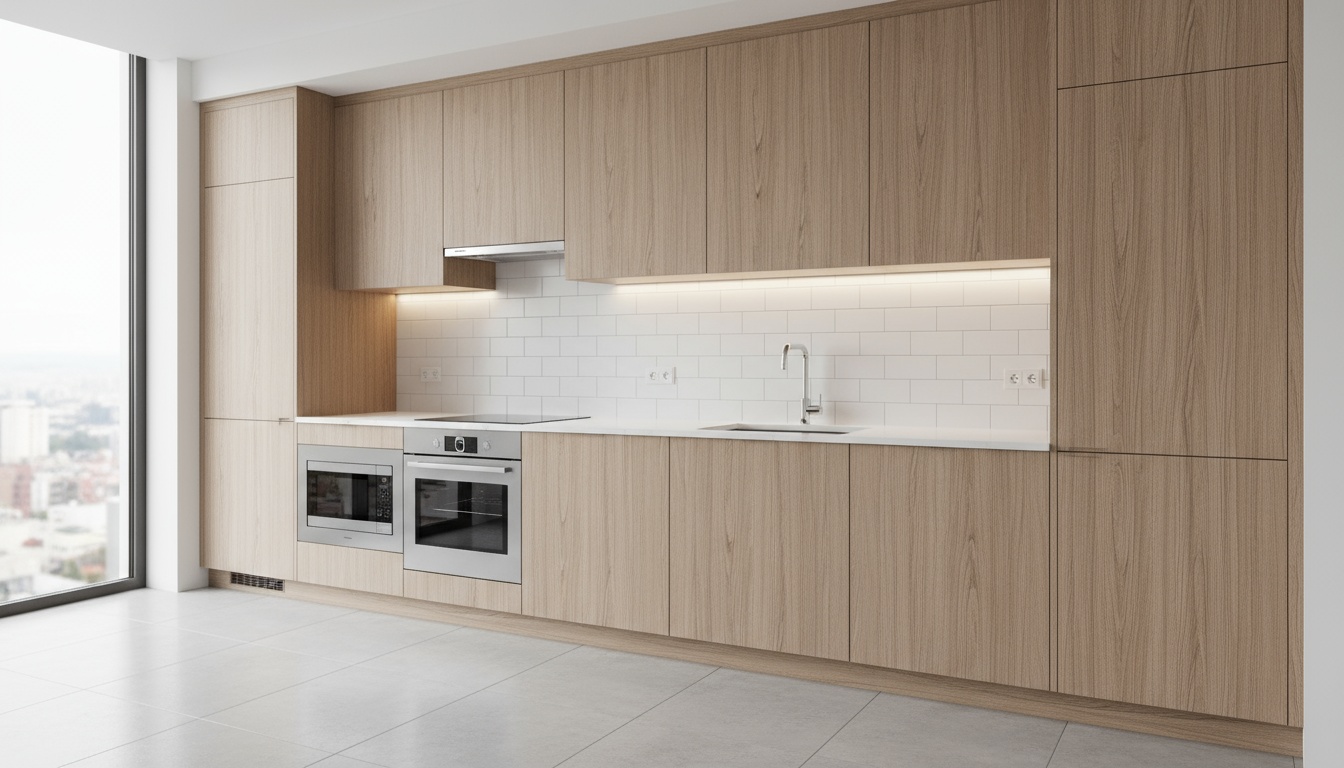 Coffee Elm Panel Kitchen Cabinets