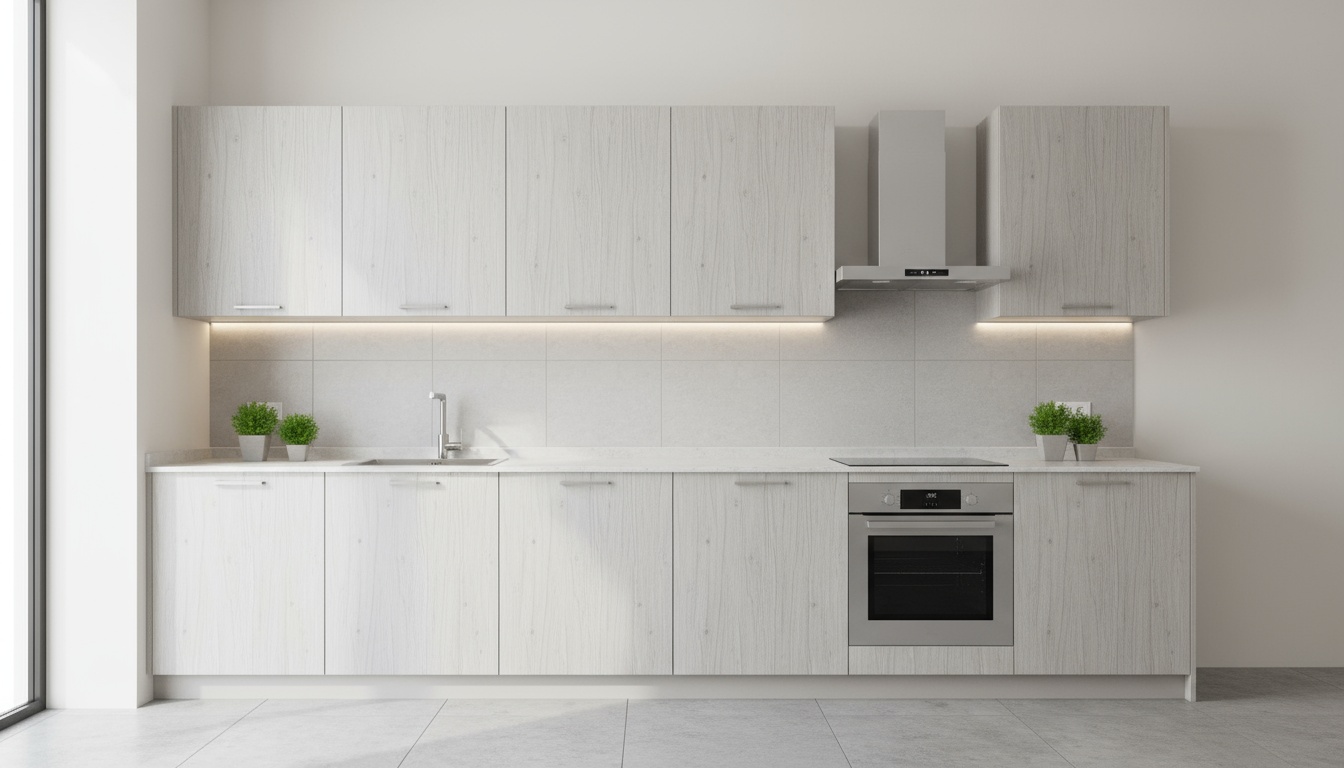 Cream Elm Panel Kitchen Cabinets