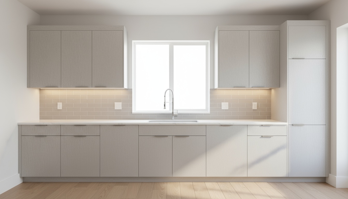 Titan Silver Panel Kitchen Cabinets