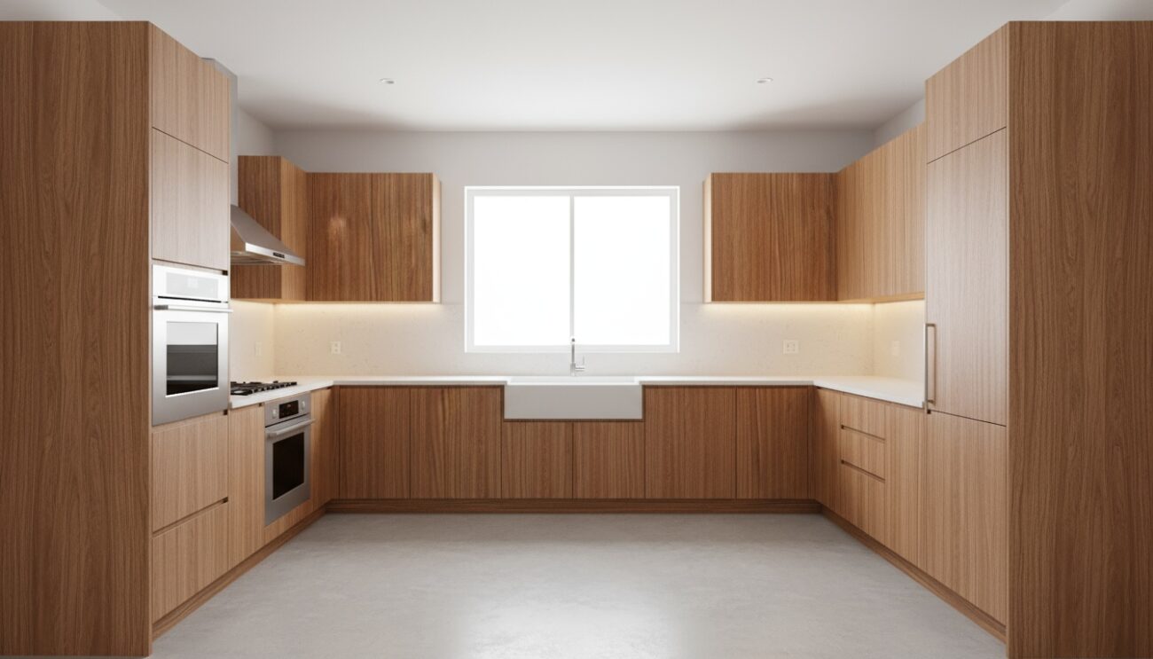 Venice Walnut Panel Kitchen Cabinets