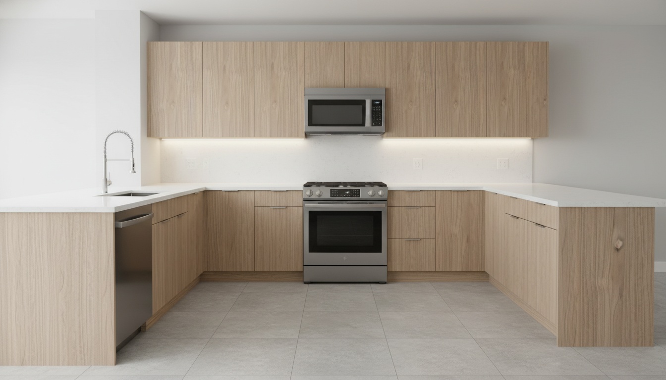 Walnut Ambassador Antik Panel Kitchen Cabinets