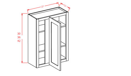 27 inch x 42 inch Taormina Ash Vogue Panel Wall Blind Corner