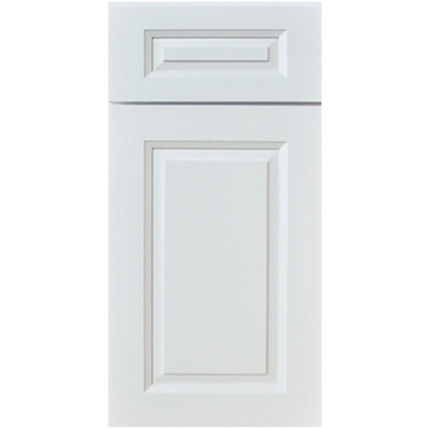 White Raised Panel Kitchen Cabinets