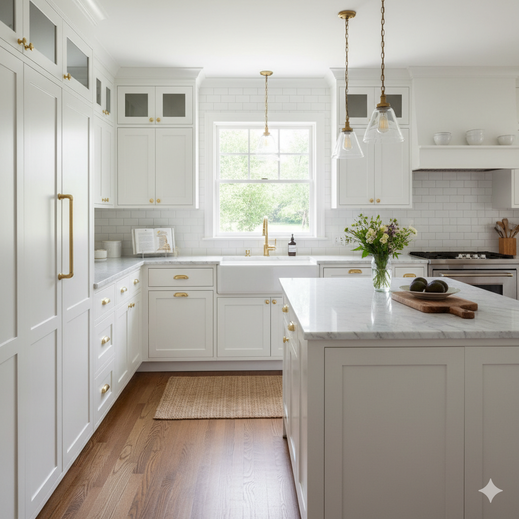 White Shaker Kitchen Cabinets